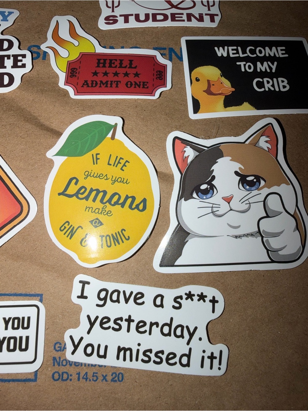 Assorted Funny Sticker Pack - 10 ct - Picture 4 of 5